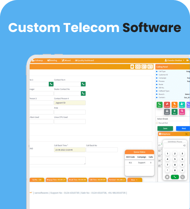 Custom Telecom Software