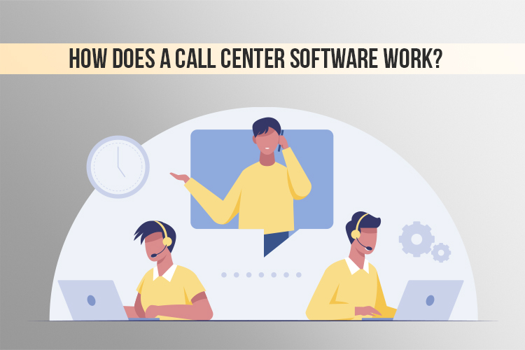 How does call center software work?