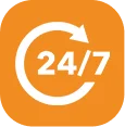 24*7 Services Icon