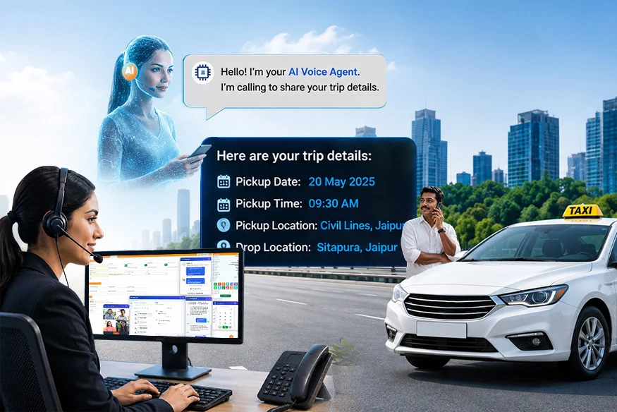 Automating Corporate Cab Operations with AI Contact Center