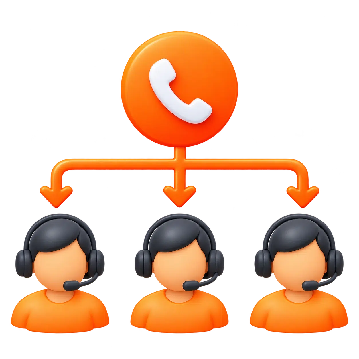 Queue-Based Call Distribution Icon